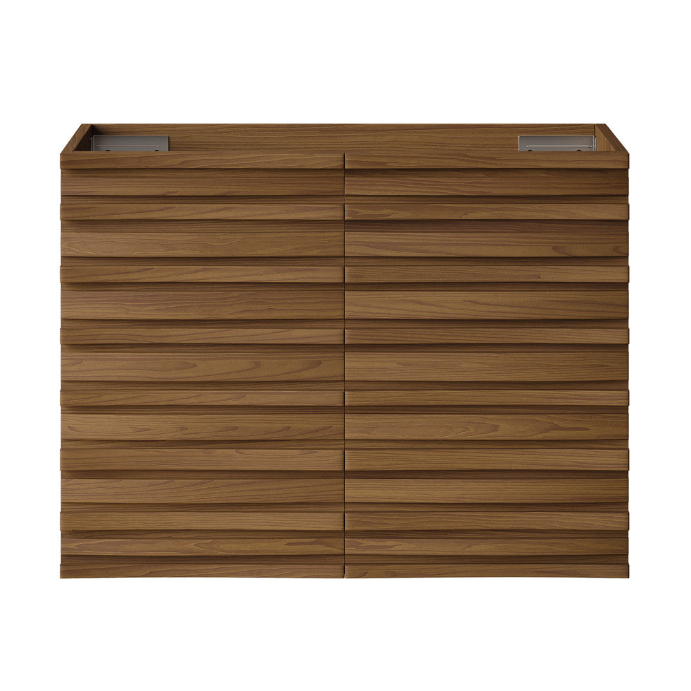 Cascade 30" Wall-Mounted Bathroom Vanity Cabinet without Top in Brown Oak