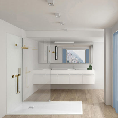 Terre P Series 60" x 36" Reversible Drain Shower Base