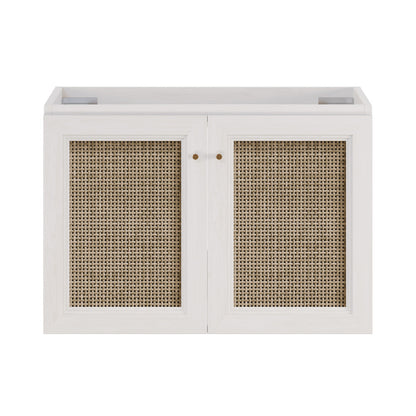 Classe 30" Wall-Mounted Bathroom Vanity in White Oak without Sink Top