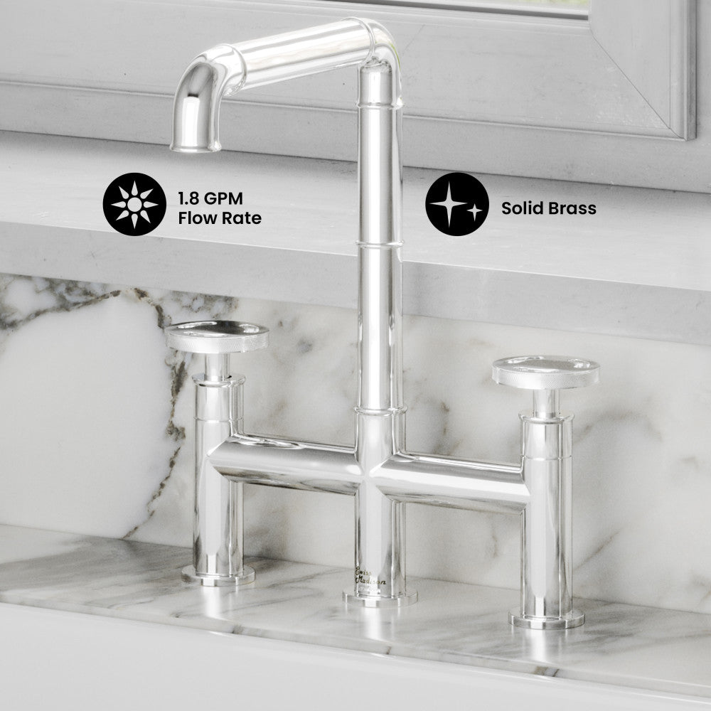 Avallon Pro Widespread Kitchen Faucet with Side Sprayer in Chrome