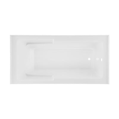 Voltaire 72" x 36" Right-Hand Drain Alcove Bathtub with Apron and Armrest