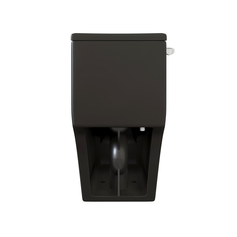 Dreux One-Piece 12" Rough-in 1.28 GPF Left Flush Elongated Toilet in Matte Black