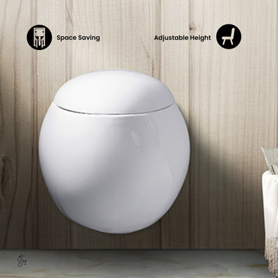 Plaisir Wall-Hung Elongated Toilet Bowl