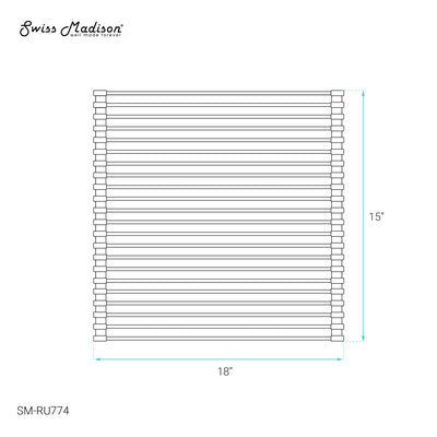 15 x 18 Stainless Steel Roll Up Sink Grid