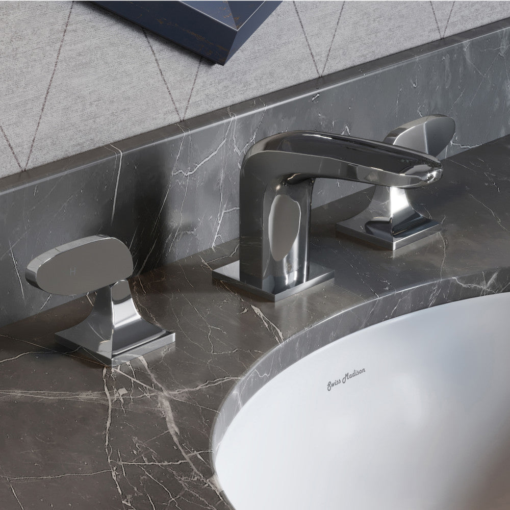 Chateau 8 in. Widespread, 2-Handle, Bathroom Faucet in Chrome