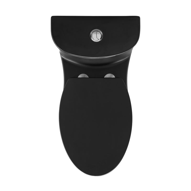 Sublime One-Piece Elongated Toilet Dual-Flush in Matte Black 1.1/1.6 gpf