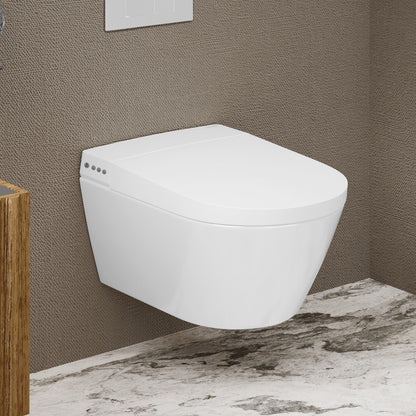 Pur Smart Wall-Hung Bidet Toilet with Matte White Actuator