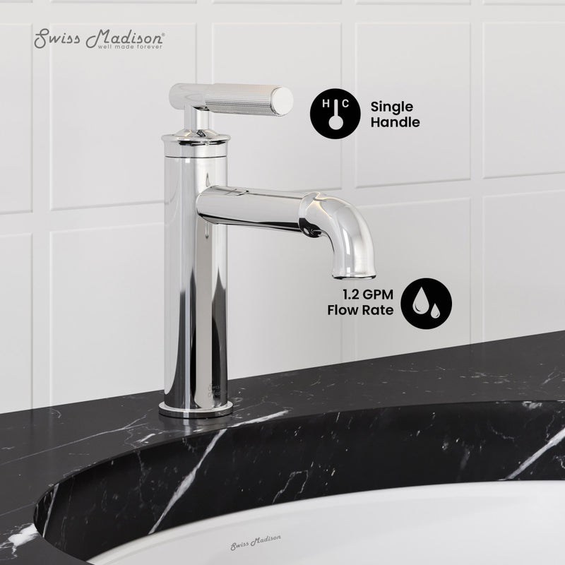 Avallon Single Hole, Single-Handle Sleek, Bathroom Faucet in Chrome