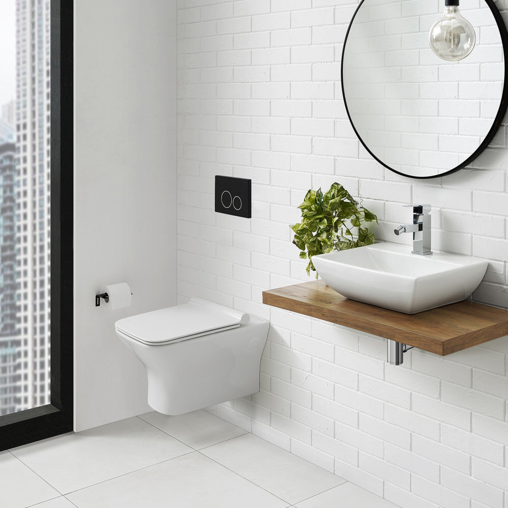 Carre Wall-Hung Elongated Toilet Bowl