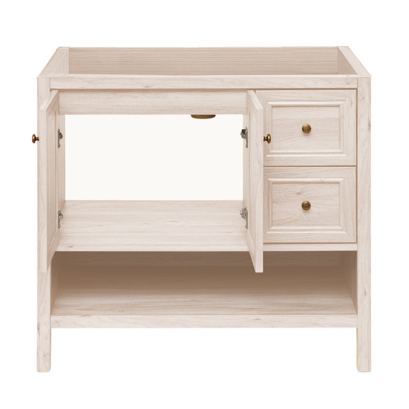 Château 36" Freestanding Bathroom Vanity Cabinet without Top in White Oak
