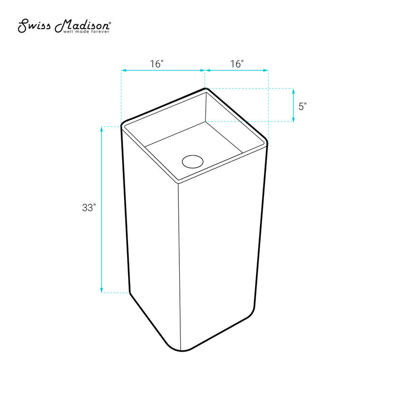 Claire One-Piece Pedestal Sink