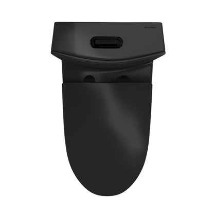 St. Tropez One-Piece 10" Rough-in 1.1/1.6 GPF Dual Top Flush Elongated Toilet in Glossy Black