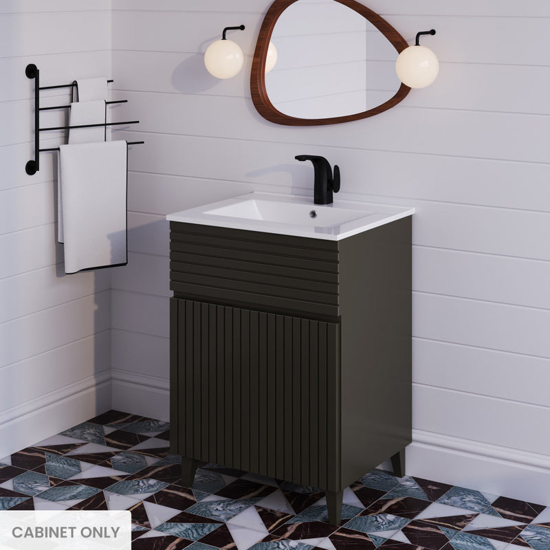 Bernay 24 Bathroom Vanity in Cedar Gray Cabinet Only