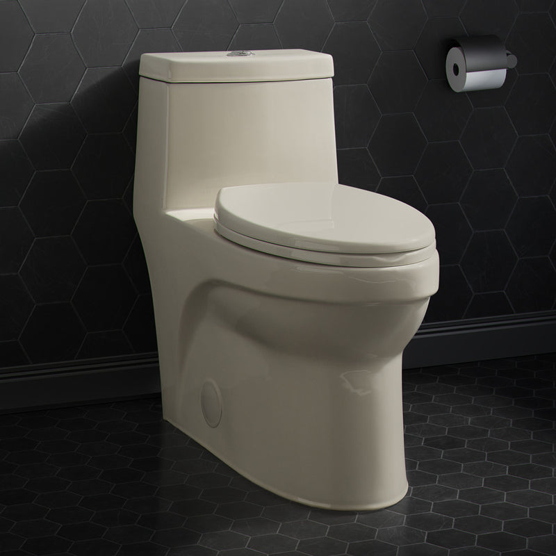 Virage One Piece Elongated Dual Flush Toilet 1.1/1.6 gpf in Bisque