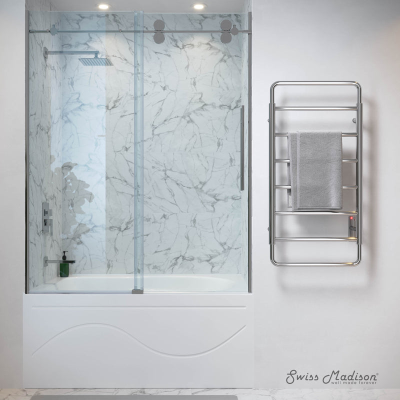 Ivy 8-Bar Electric Towel Warmer in Chrome