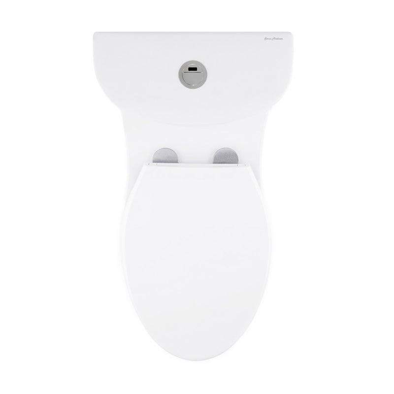 Sublime One Piece Elongated Toilet with Touchless Retrofit Dual Flush 1.1/1.6 gpf