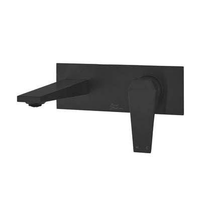 Voltaire Single-Handle, Wall-Mount, Bathroom Faucet in Matte Black