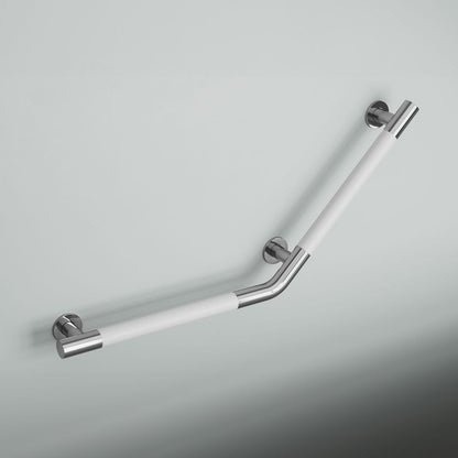 Auvergne 18" x 18" Angled Grab Bar in Matte White