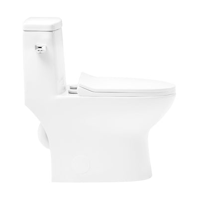 Ivy One-Piece Elongated Toilet Left Side Flush, 10" Rough-In 1.28 gpf
