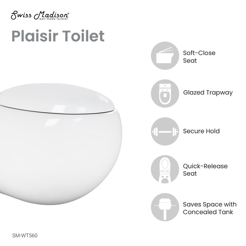 Plaisir Back to Wall Toilet