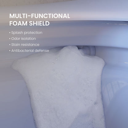 Hugo O Smart Toilet 12" Rough-in ADA Height in Glossy White with Integrated Tank, Auto Open/Close Lid, Foam Shield, UV Sterilization