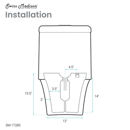 Hugo One Piece Elongated Dual Flush Toilet 1.1 / 1.6 gpf