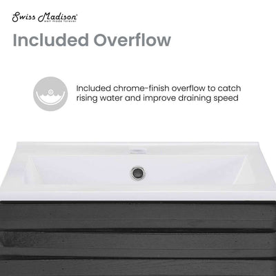 Cascade 18" Bathroom Vanity in Black