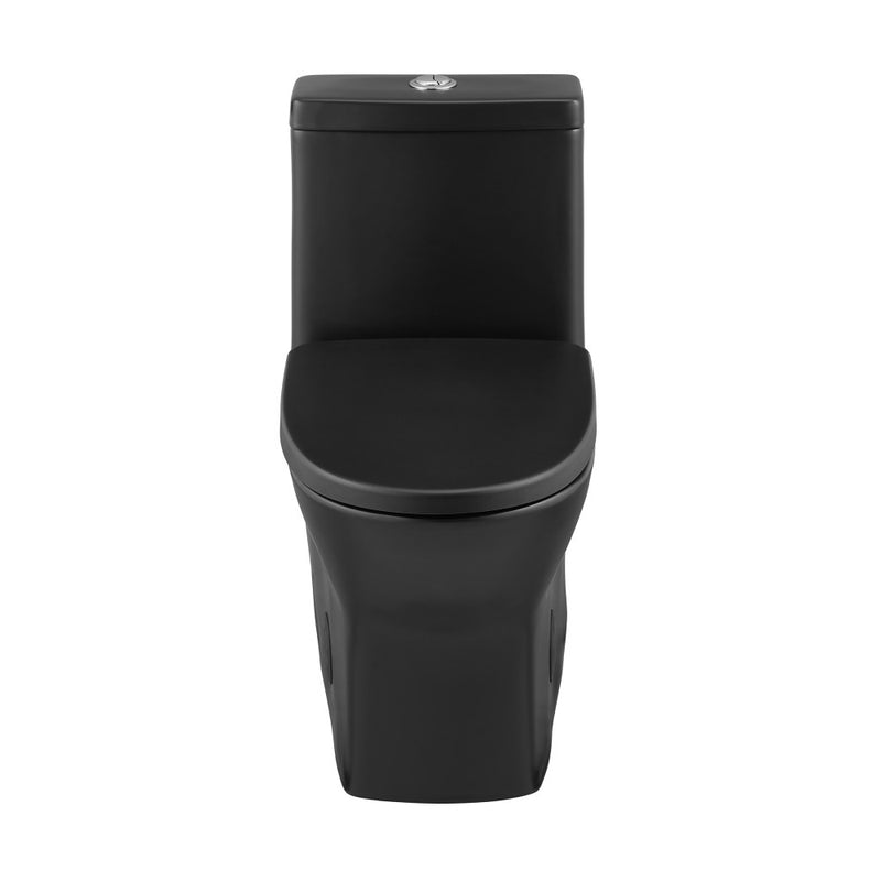 Sublime II One-Piece 10" Rough-in 1.1/1.6 GPF Dual Top Flush Round Compact Toilet in Matte Black