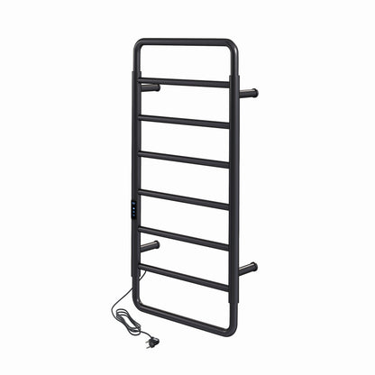 Ivy 8-Bar Electric Towel Warmer in Matte Black