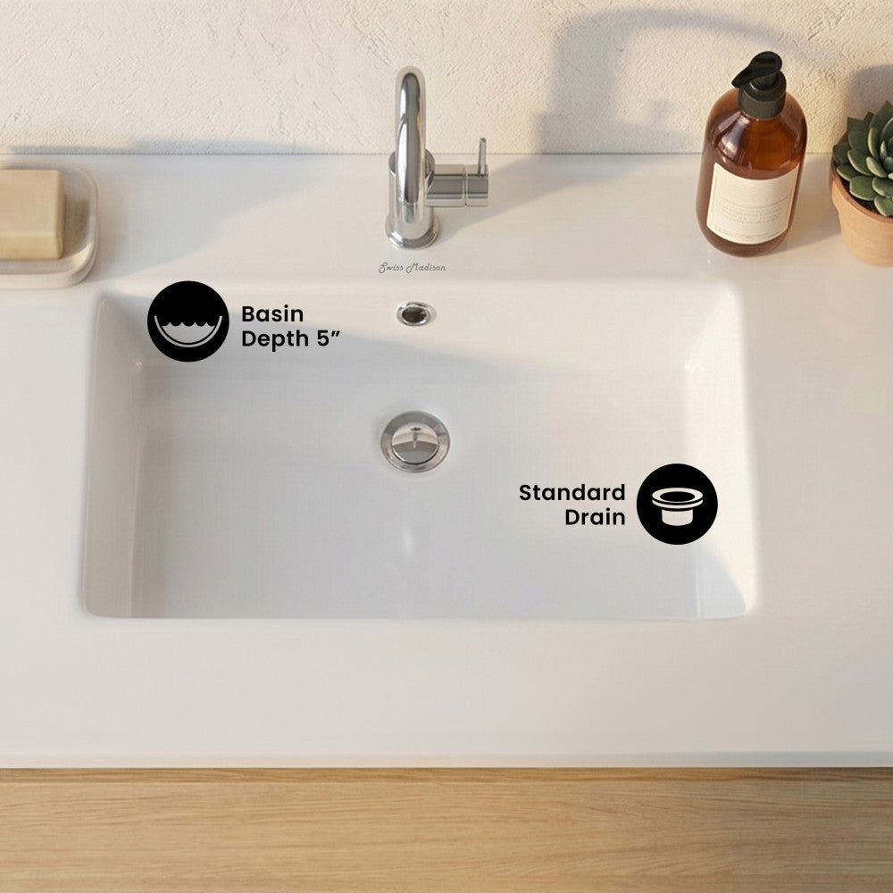 Voltaire 31 Vanity Top Sink with Single Faucet Hole