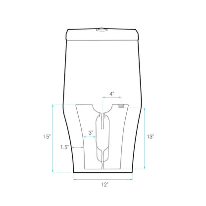 Ivy One-Piece Elongated Toilet Vortex Dual-Flush 1.1/1.6 gpf