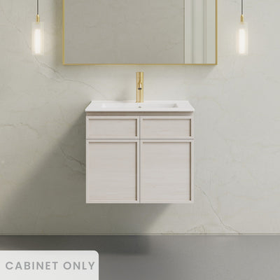 St. Tropez 24" Wall-Mounted Bathroom Vanity Cabinet without Top in White Oak