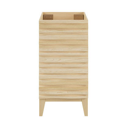 Cascade 18" Bathroom Vanity in Natural Oak - Cabinet