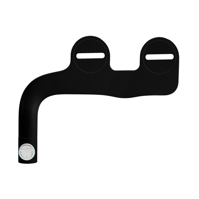 Aqua Non-Electric Bidet Toilet Attachment in Glossy Black