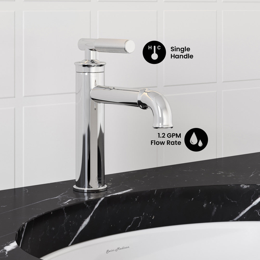 Avallon Single Hole, Single-Handle Sleek, Bathroom Faucet in Chrome
