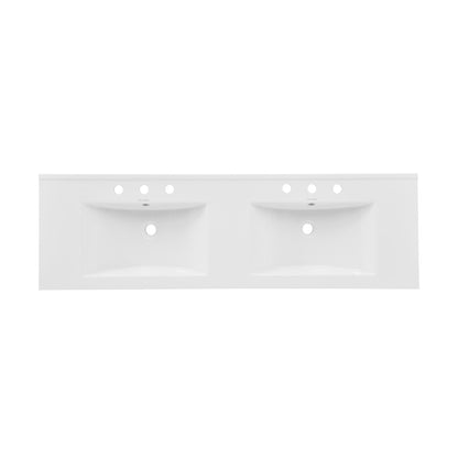 60 inch Vanity Top Bathroom Sink with 3 Holes