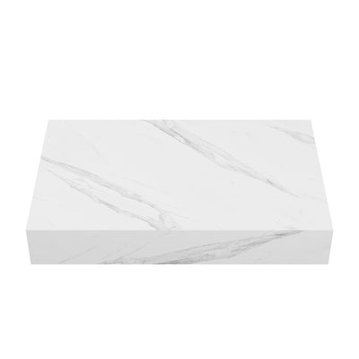 Monaco 36" Floating Bathroom Shelf in White Marble (SM-VS252)