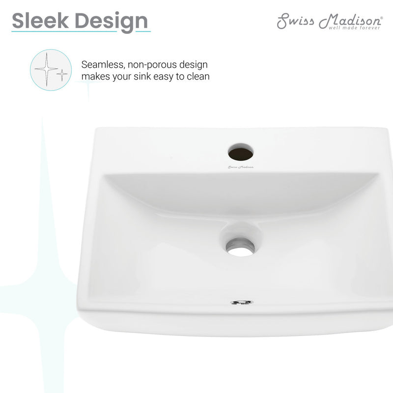 Sublime Compact Ceramic Wall Hung Sink