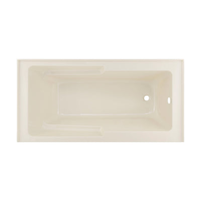 Voltaire 60" x 32" Right-Hand Drain Alcove Bathtub with Apron in Bisque