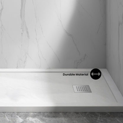 Terre B Series 48" x 32" Reversible Drain Shower Base