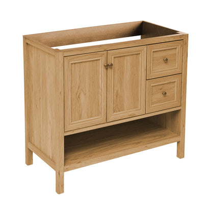 Chateau 36" Freestanding Bathroom Vanity Cabinet without Top in Golden Oak