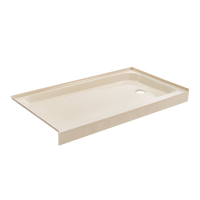 Voltaire 60" x 32" Single-Threshold, Right-Hand Drain, Shower Base in Biscuit