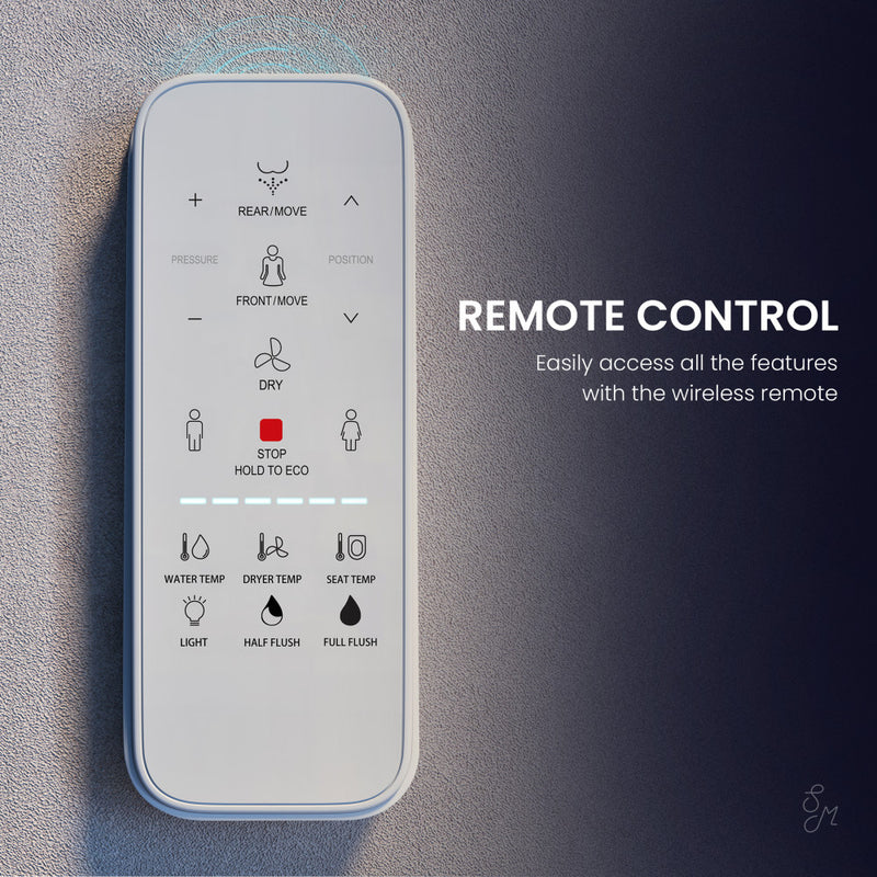 Viro Smart Tankless Elongated Toilet and Bidet, Touchless Vortex Dual-Flush 1.1/1.6 gpf