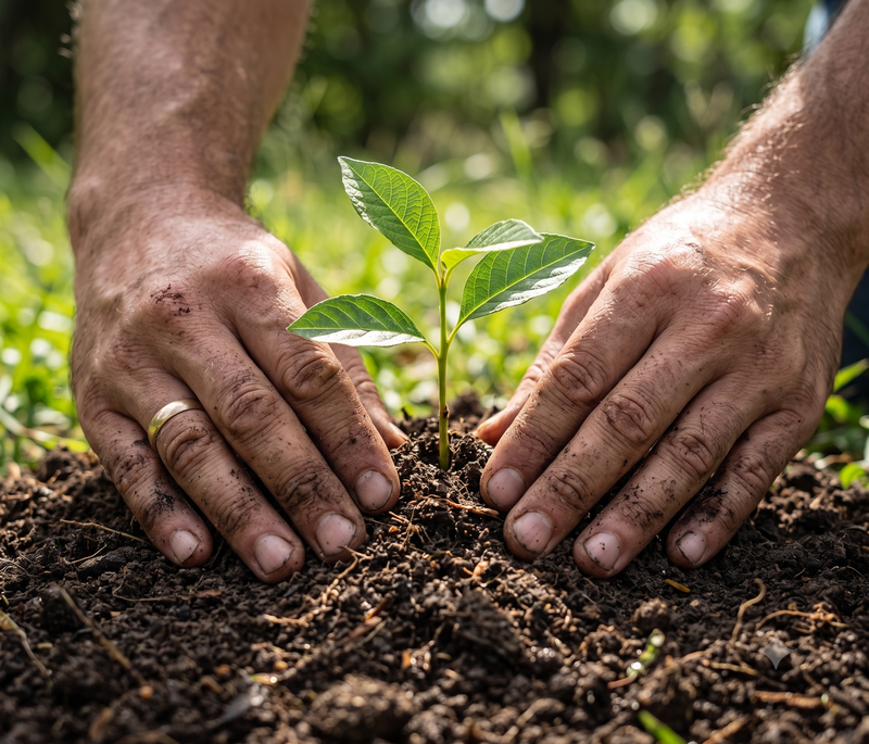 Swiss Madison plants a tree
