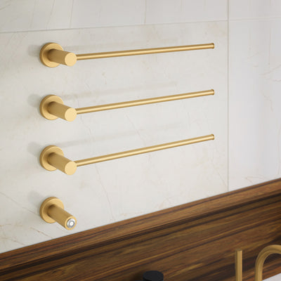 Claire 3-Bar Electric Towel Warmer in Brushed Gold