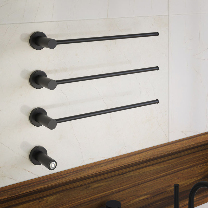 Claire 3-Bar Electric Towel Warmer in Matte Black