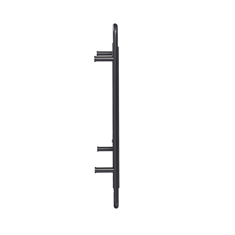 Ivy 8-Bar Electric Towel Warmer in Matte Black