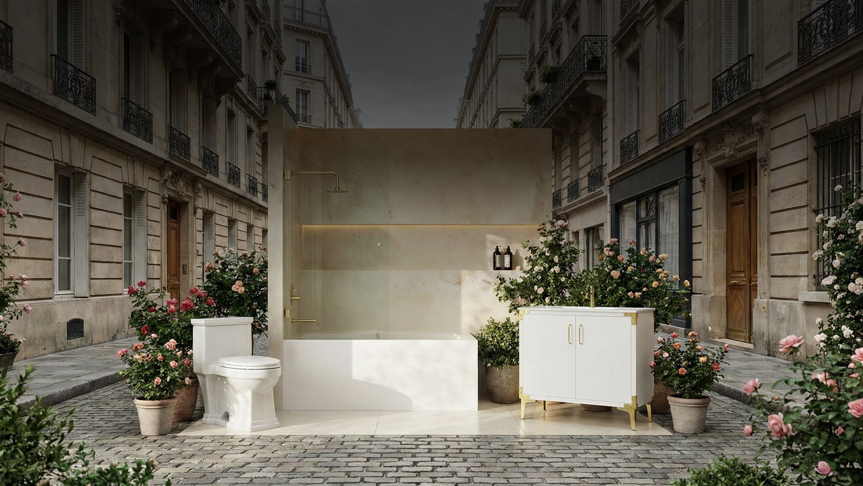 Voltaire 72 x 32 Skirted Right Drain Soaking Alcove Bathtub in