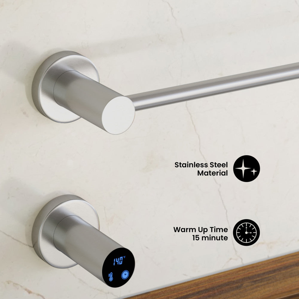 Claire 3-Bar Electric Towel Warmer in Chrome