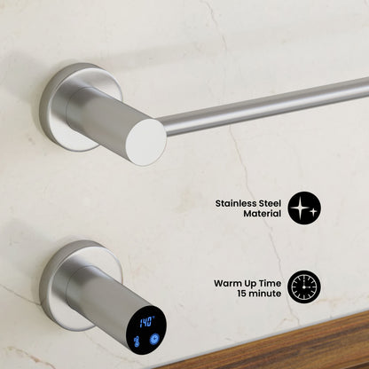 Claire 3-Bar Electric Towel Warmer in Chrome